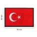 Patch Turcia Flag 