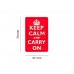 Patch Keep Calm Rosu