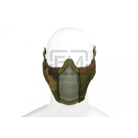 Masca Airsoft MK.II Steel Half Woodland (Invader Gear)