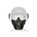 Masca Airsoft Pirate Arms Warrior Steel Half Negru