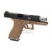 Pistol Airsoft G-Force 17 BK Silver Barrel Metal Version GBB