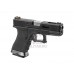 Pistol Airsoft G-Force 19 BK Silver Barrel Metal Version GBB