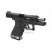 Pistol Airsoft G-Force 19 BK Silver Barrel Metal Version GBB