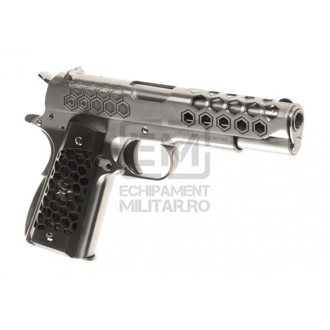 Pistol Airsoft M1911 Hex Cut Full Metal GBB