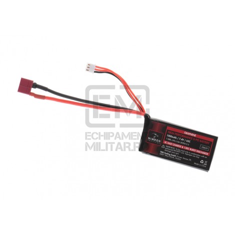 Lipo 7.4V 1000mAh 65C Graphene PEQ Type T-Plug