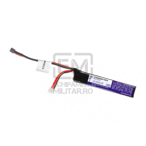 LiPo 7.4V 1100mAh 20C Stock Tube Type Mini T-Plug