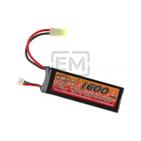 Lipo 7.4V 1600mAh 20C Mini Type
